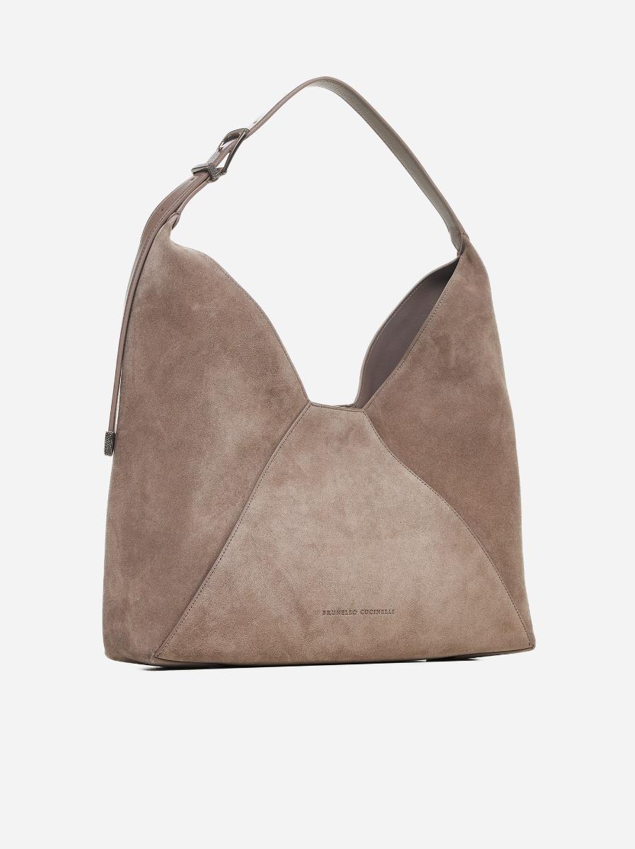 BRUNELLO CUCINELLI Borsa hobo in suede Acquista Ora