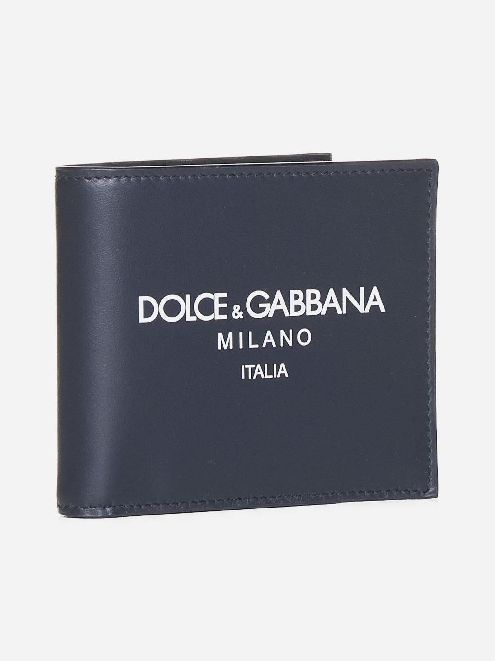 DOLCE & GABBANA Portafoglio in pelle con logo Offerte