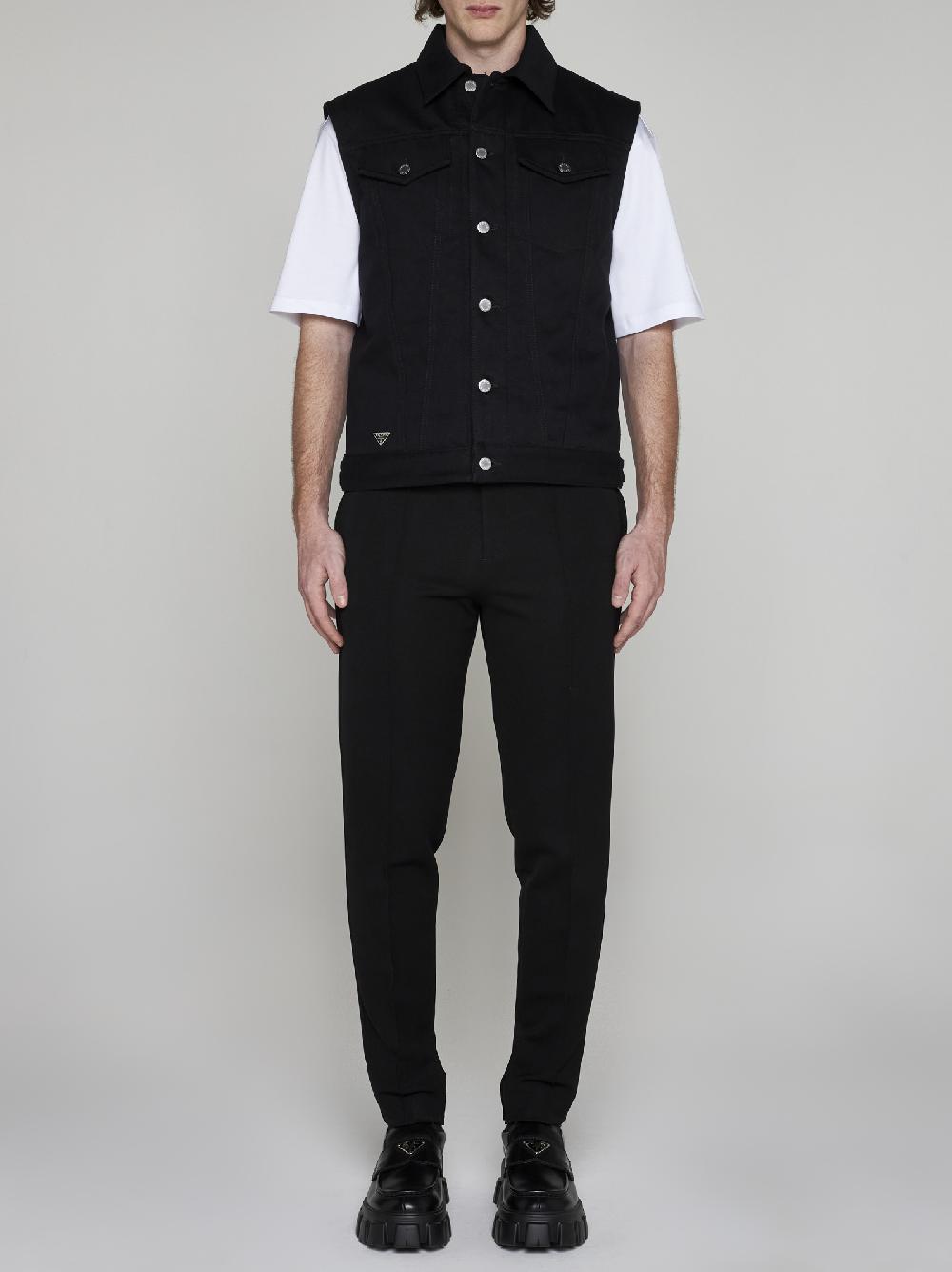 PRADA Gilet in denim Moda