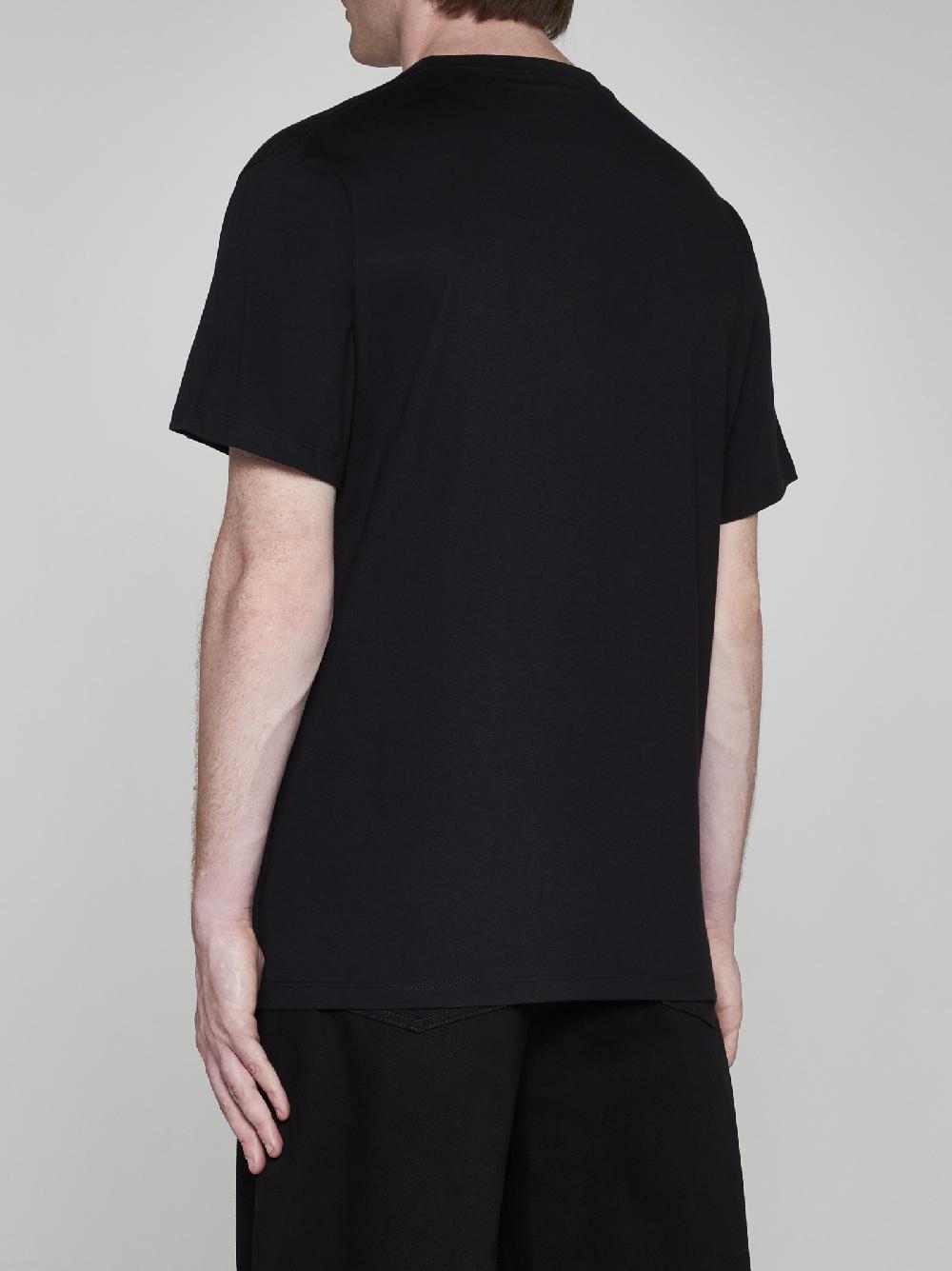 ALEXANDER MCQUEEN T-shirt in cotone con logo Italia