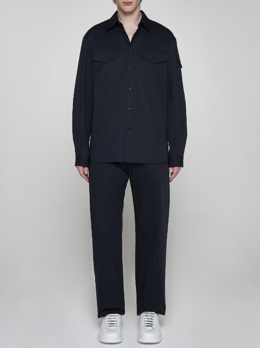 ALEXANDER MCQUEEN Pantaloni chino in cotone In Linea