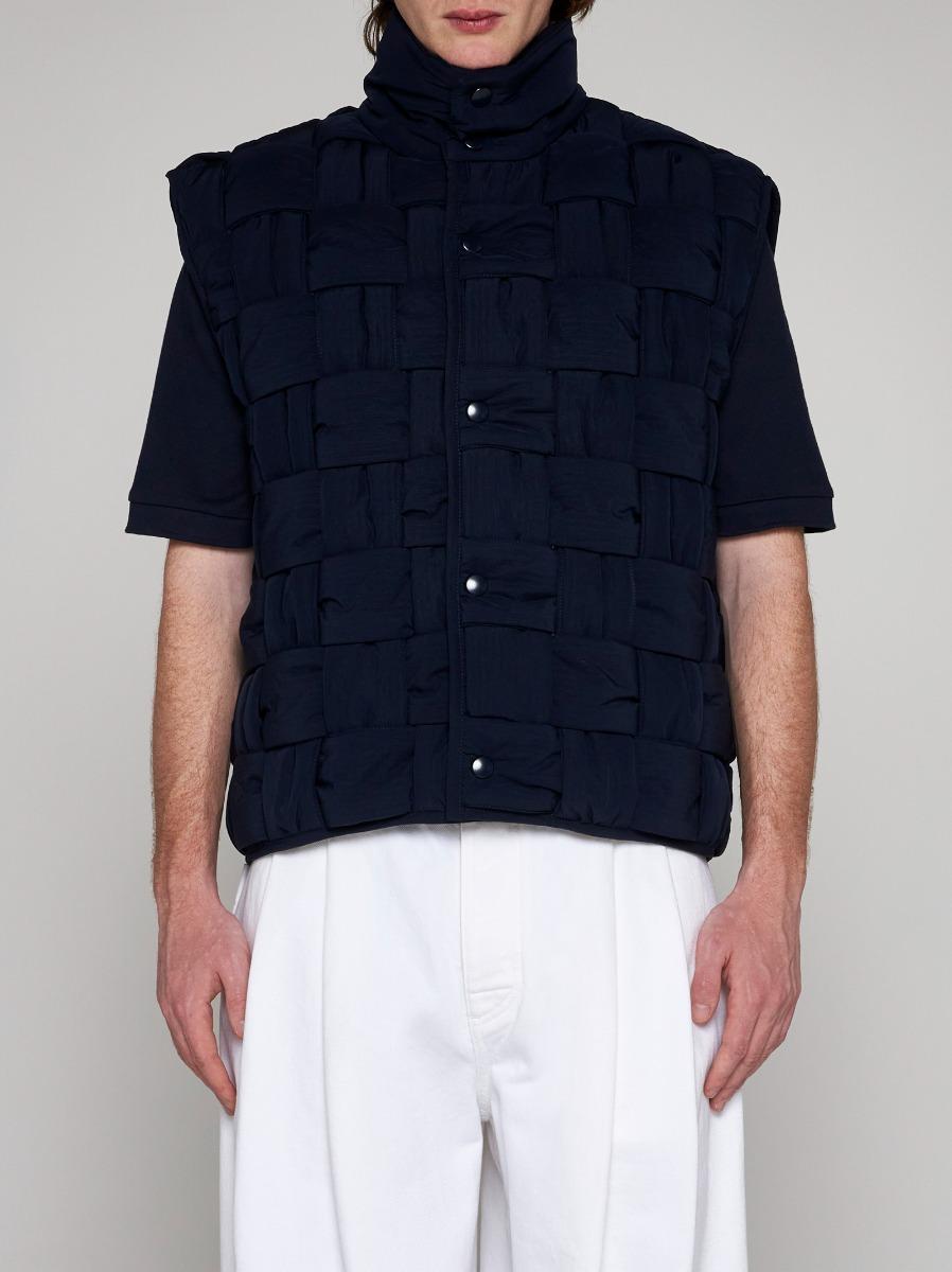 BOTTEGA VENETA Gilet in nylon Intrecciato Fino al 50% di sconto