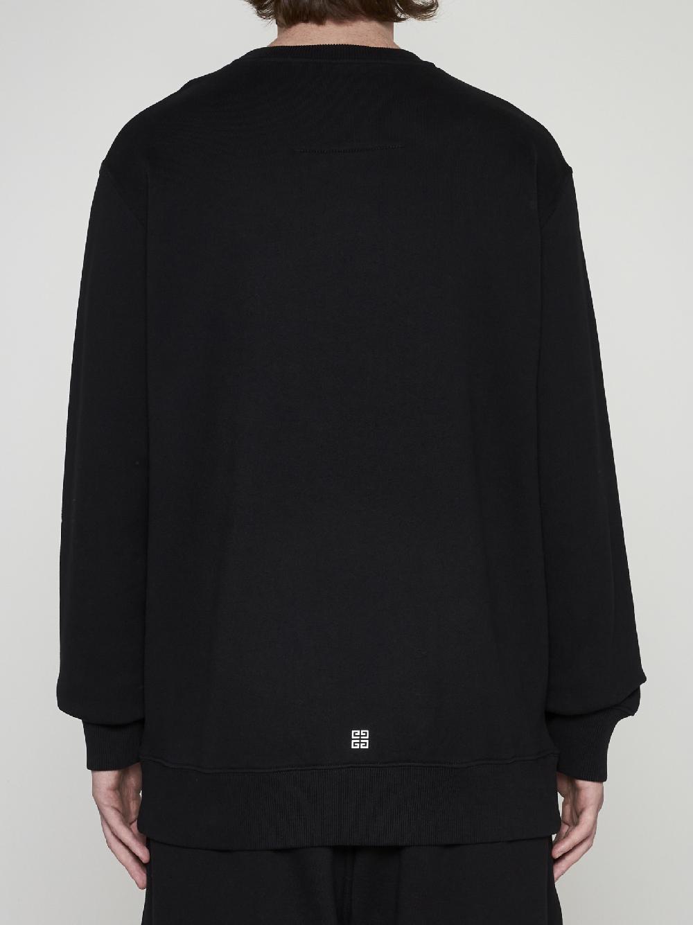 GIVENCHY Felpa in cotone con logo Super sconto