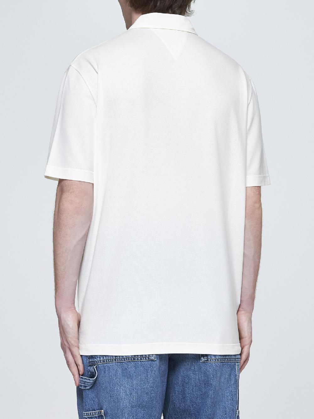 BOTTEGA VENETA Polo misto cotone e lyocell Sottocosto