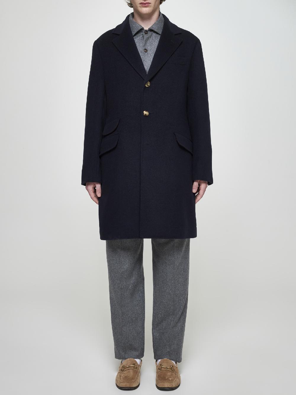 BRUNELLO CUCINELLI Cappotto monopetto in cashmere Presa