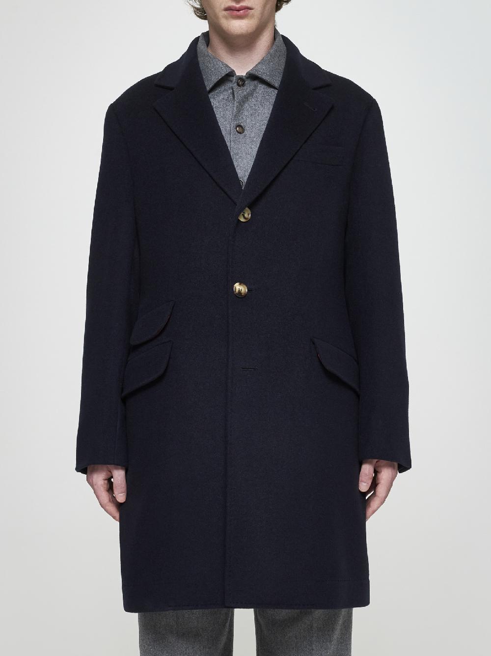 BRUNELLO CUCINELLI Cappotto monopetto in cashmere Presa