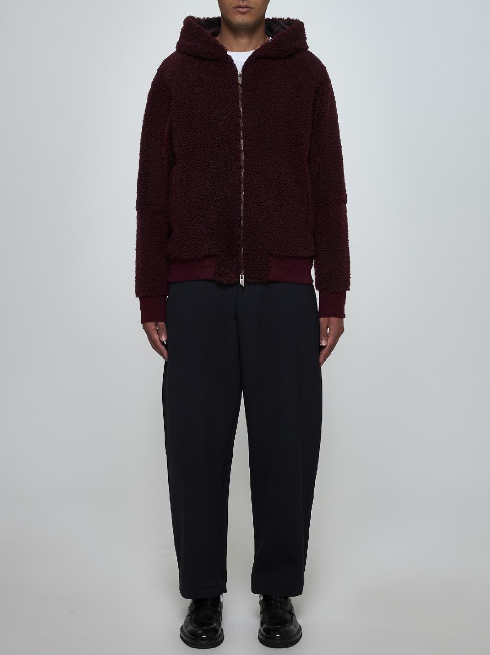 SALVATORE SANTORO Giacca reversibile in shearling e pelle Economico
