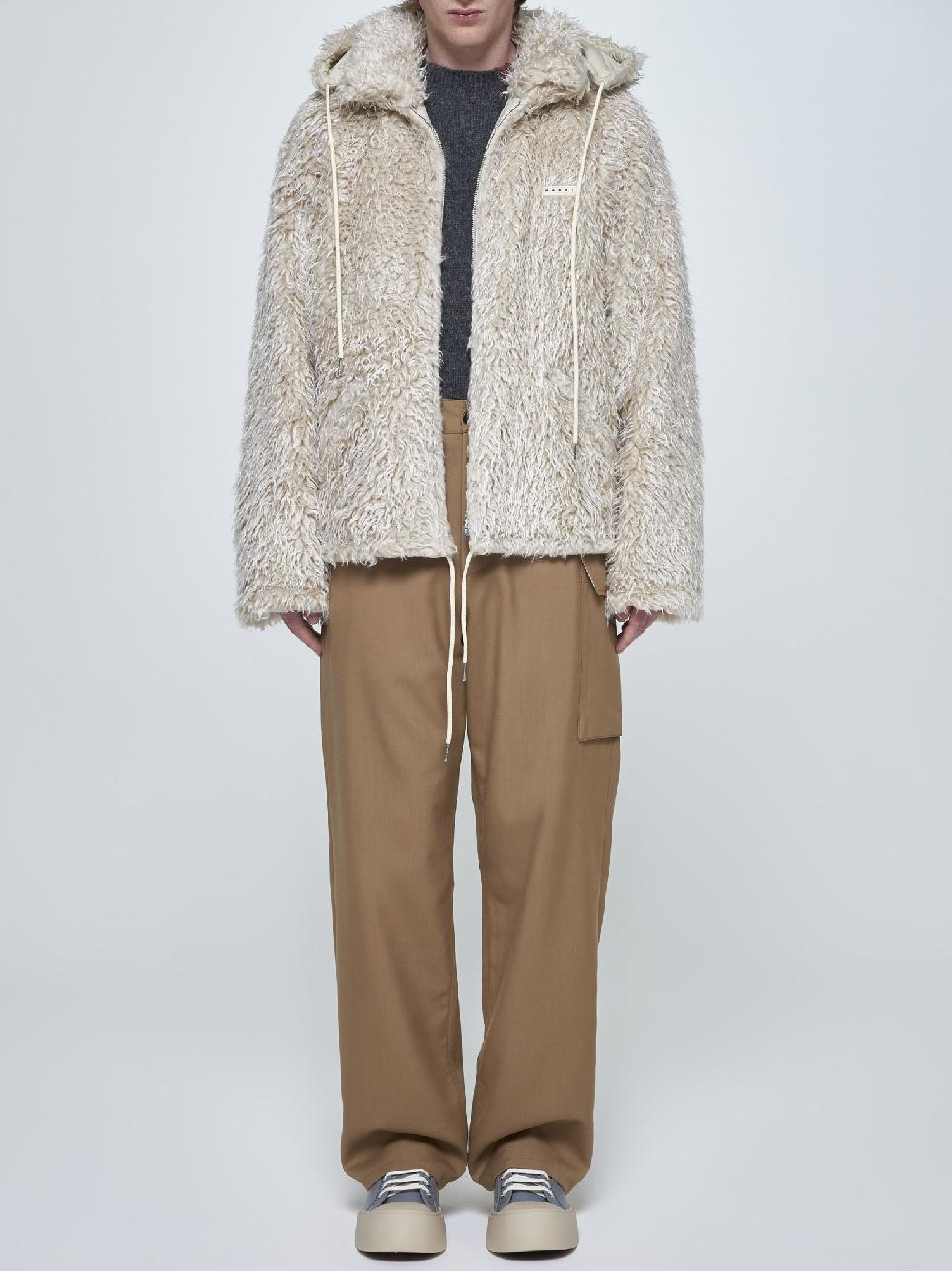 MARNI Giacca teddy in faux fur Spedizione Gratuita
