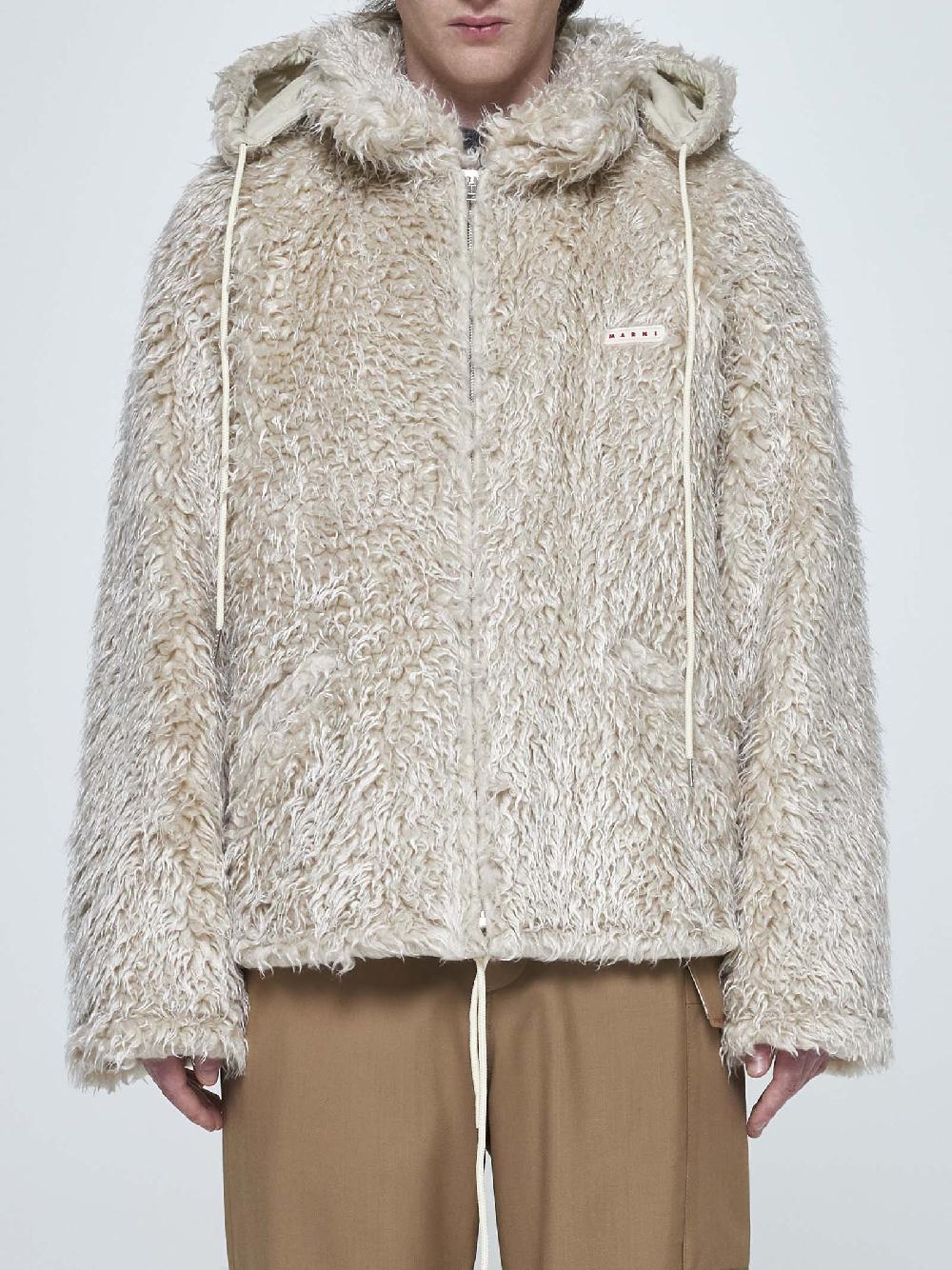MARNI Giacca teddy in faux fur Spedizione Gratuita