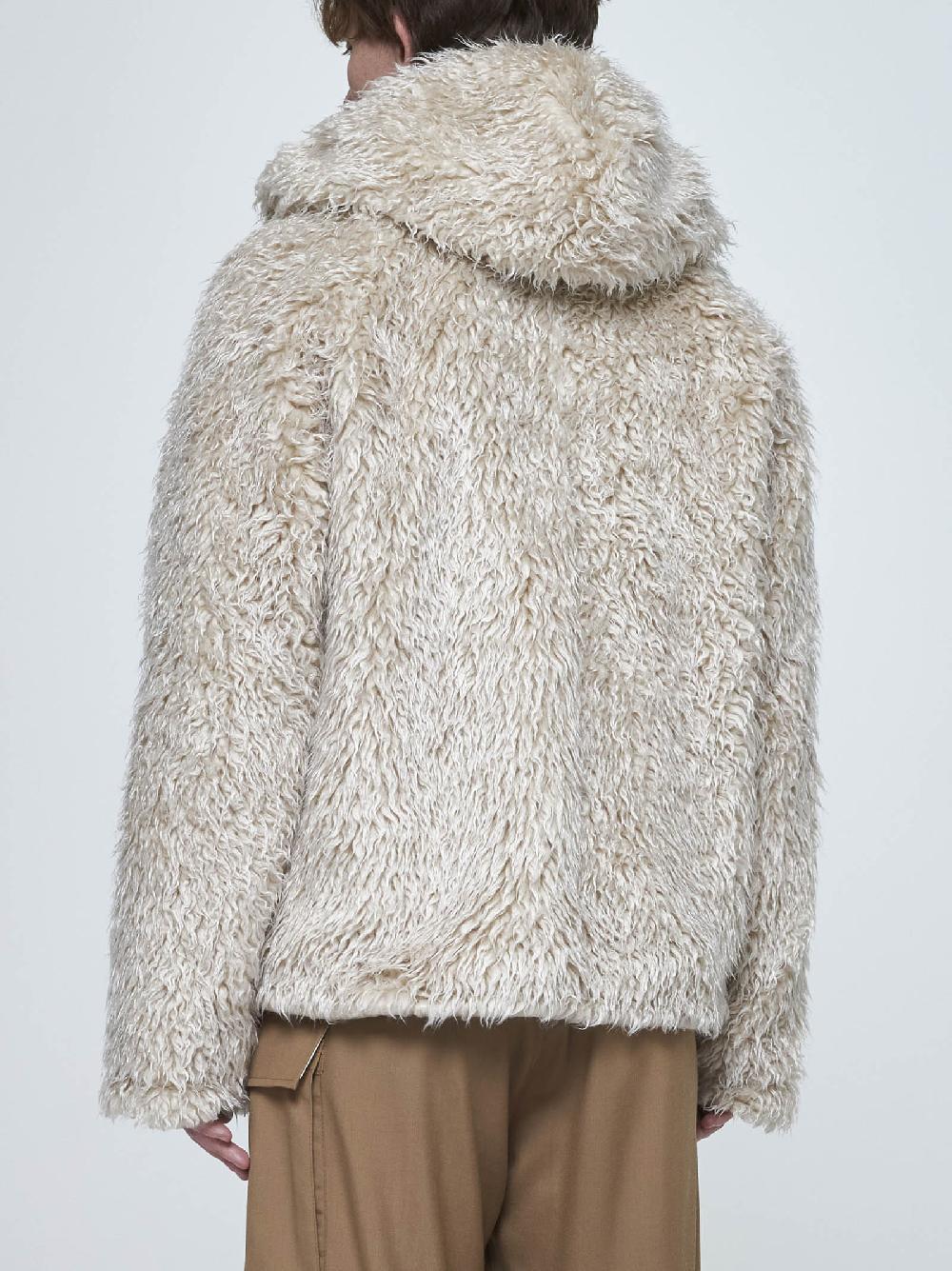 MARNI Giacca teddy in faux fur Spedizione Gratuita