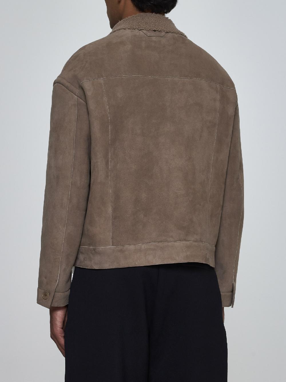 SALVATORE SANTORO Giacca in suede e shearling Soddisfazione Garantita