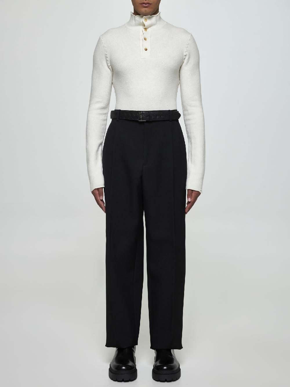 BOTTEGA VENETA Pantaloni in twill di lana Acquista Ora