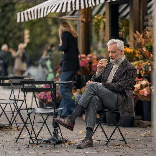 Rota Winter Milano medium grey wool trousers Sconto