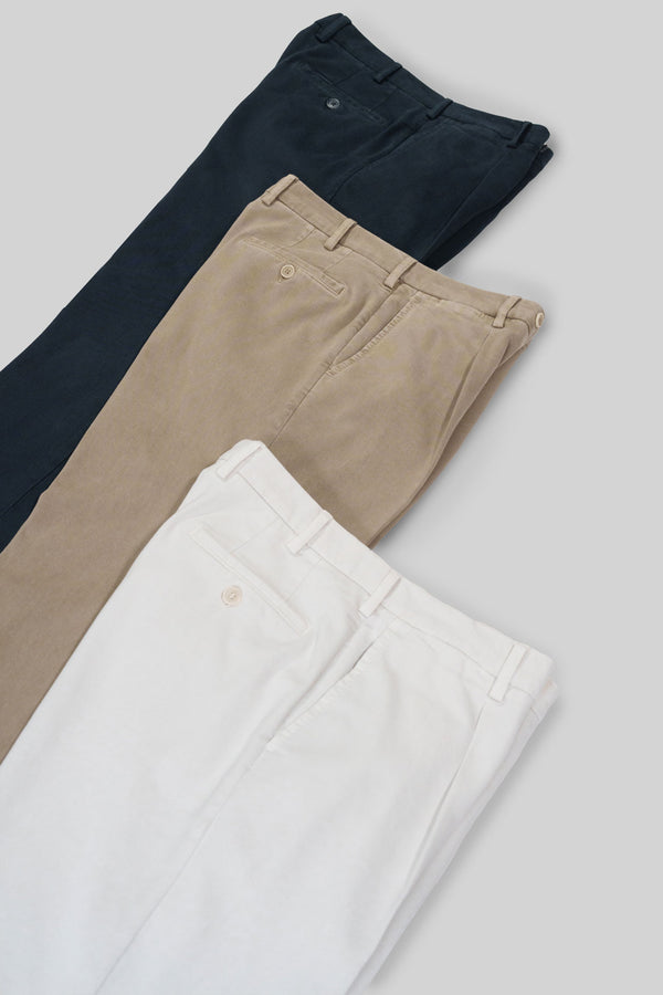 Rota Sport Winter Dark blue cotton elastan sport trousers 1 pleat Vendite Flash