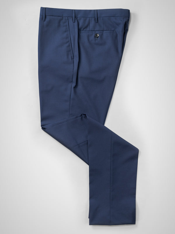 Rota Summer Medium blue pair of regular fit wool trousers 2025