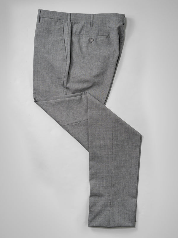 Rota Summer Light grey pair of regular fit wool trousers Italy