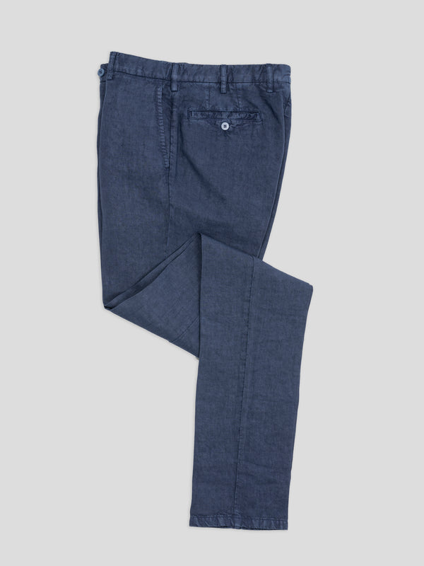 Rota Sport Summer Blue linen sport trousers Offerta Anniversario
