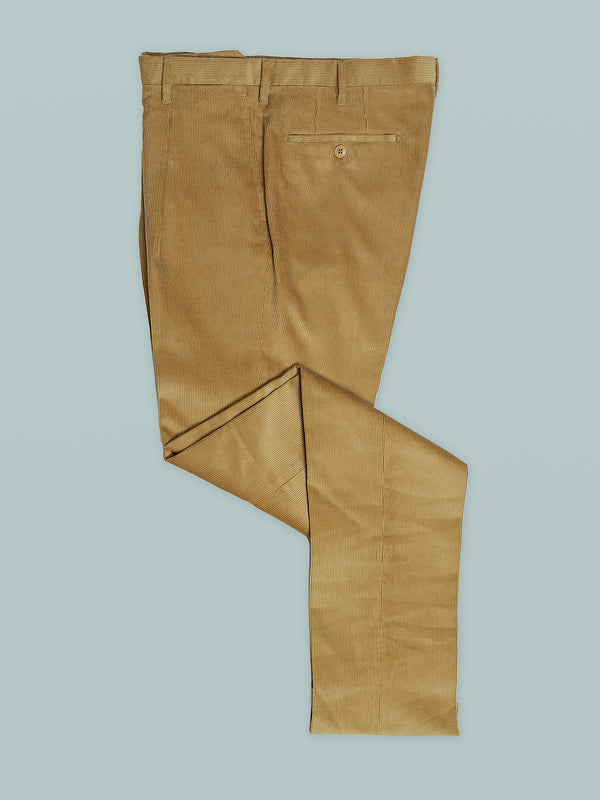 Rota Winter Dark beige corduroy medium wale trousers Latest stili