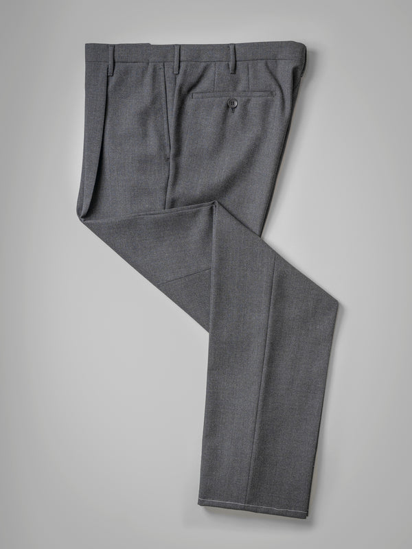 Rota Winter Dark grey pair of regular fit four ply wool trousers Black Friday Prezzi