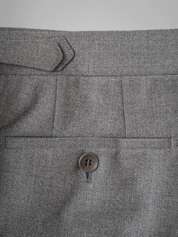 Rota Winter Light grey pair of regular fit fourply wool trousers In vendita