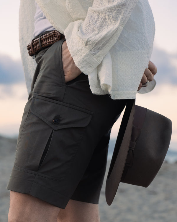 Rota Summer Green cotton bermuda cargo In Saldo