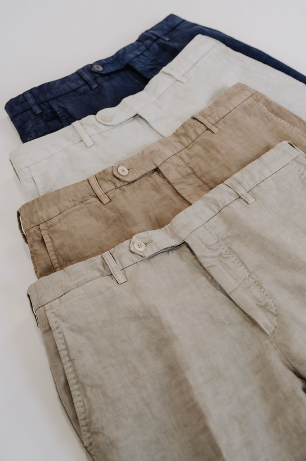 Rota Sport Summer Beige linen sport trousers Spedizione Gratuita