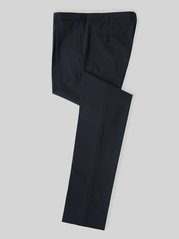 Rota Summer Navy blue elastic wool slim fit trousers Acquista Ora