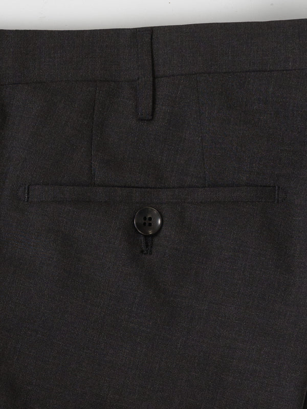 Rota Summer Dark grey elastic wool slim fit trousers Consegna Veloce