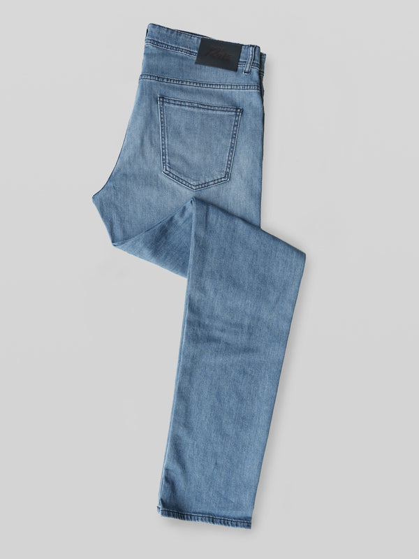 Rota Sport Summer Light blue denim cotton 5 pockets trousers Promozione Limitata