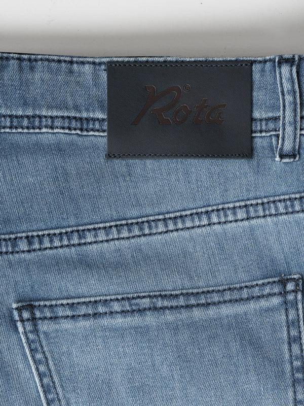 Rota Sport Summer Light blue denim cotton 5 pockets trousers Promozione Limitata