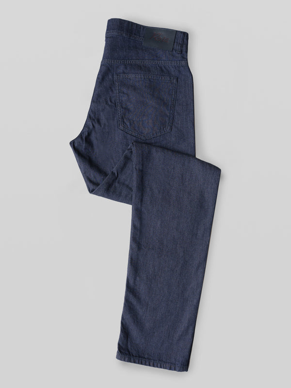Rota Sport Summer Dark blue denim cotton 5 pockets trousers Fino Al -60%