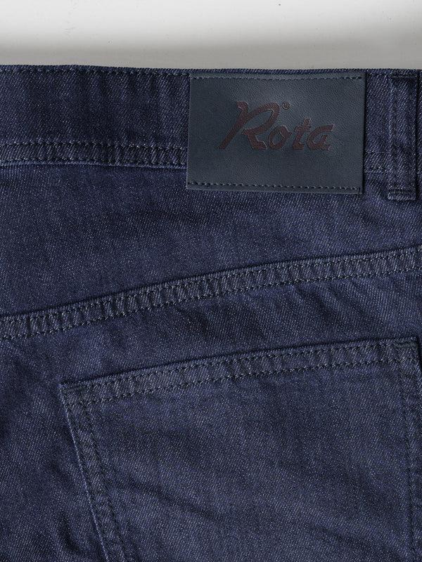 Rota Sport Summer Dark blue denim cotton 5 pockets trousers Fino Al -60%