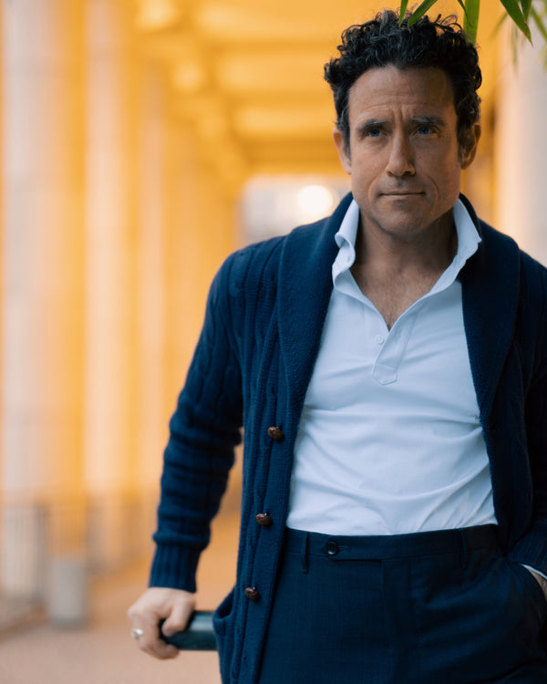Rota Summer Roma dark blue wool trouser Prezzo Ridotto