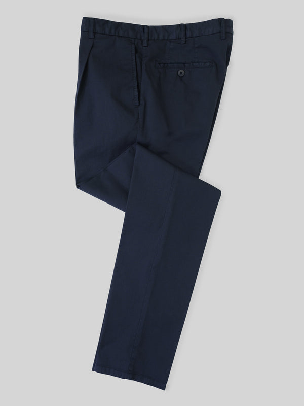 Rota Sport Summer Dark blue cotton supima sport trousers 1 pleat Sconto