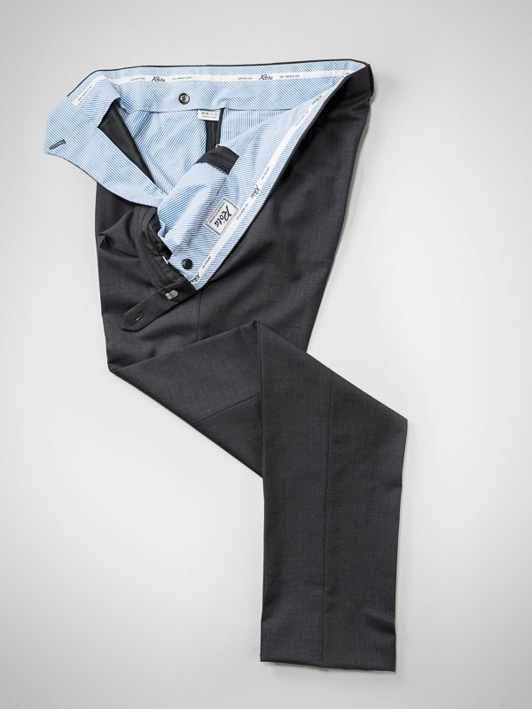 Rota Summer Dark grey pair of regular fit wool trousers Saldi