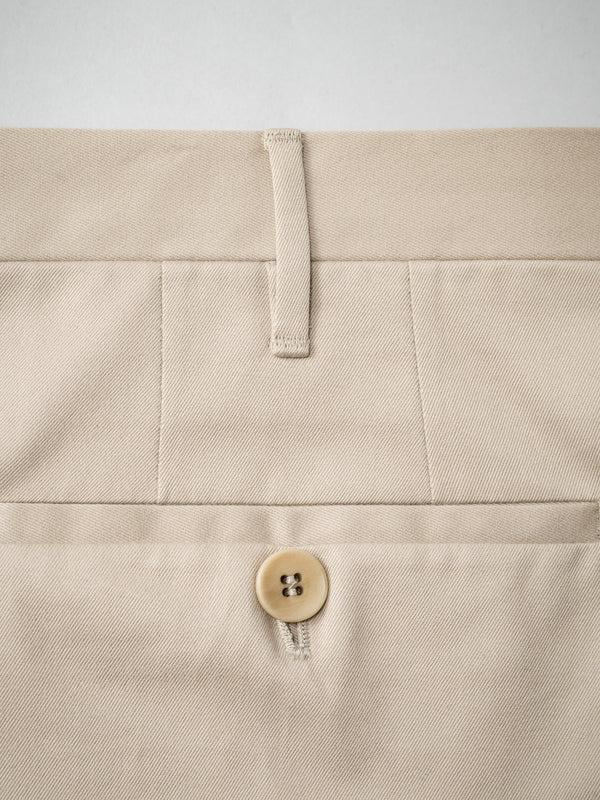 Rota Four Seasons Beige pair of regular fit cotton trousers Offerte
