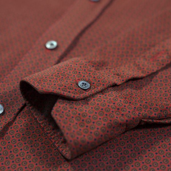 Salvatore Piccolo Camicia velluto stampata Italy