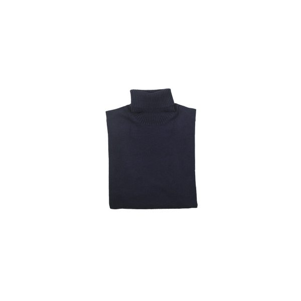 Salvatore Piccolo Dolcevita Blu Navy in Cashmere Fino Al -60%