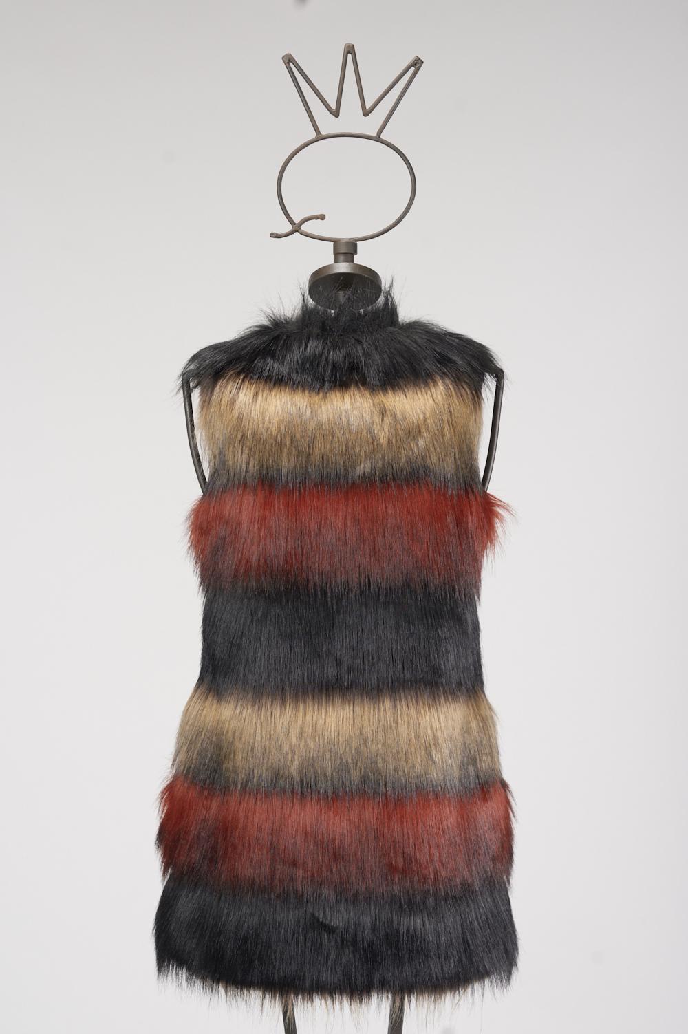 Save The Queen Gilet in ecopelliccia Pezzi Unici