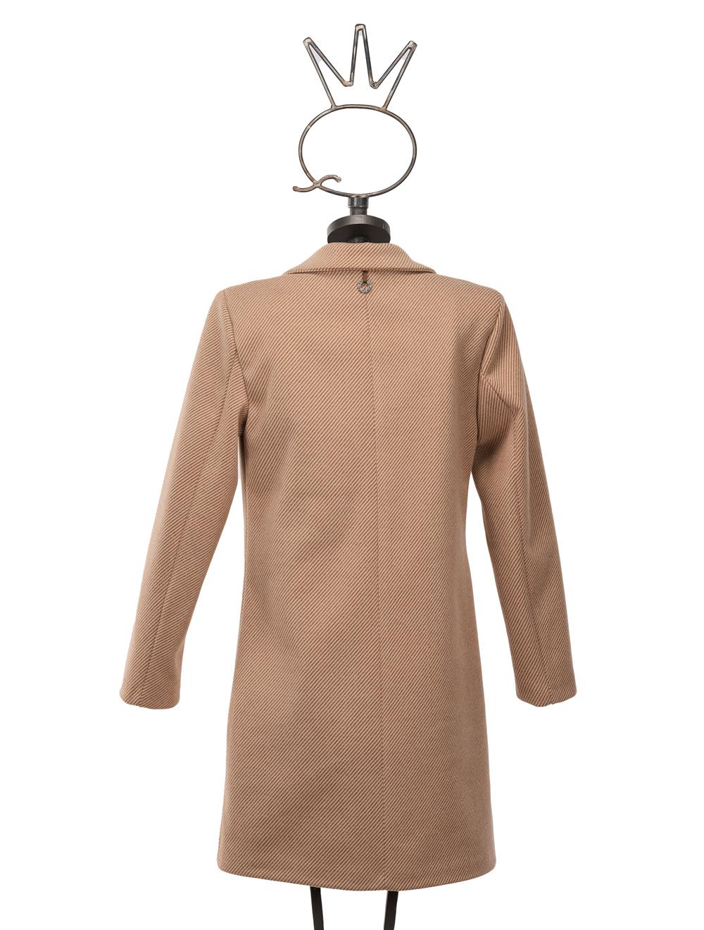 Save The Queen Cappotto corto beige con applicazioni I Più Venduti