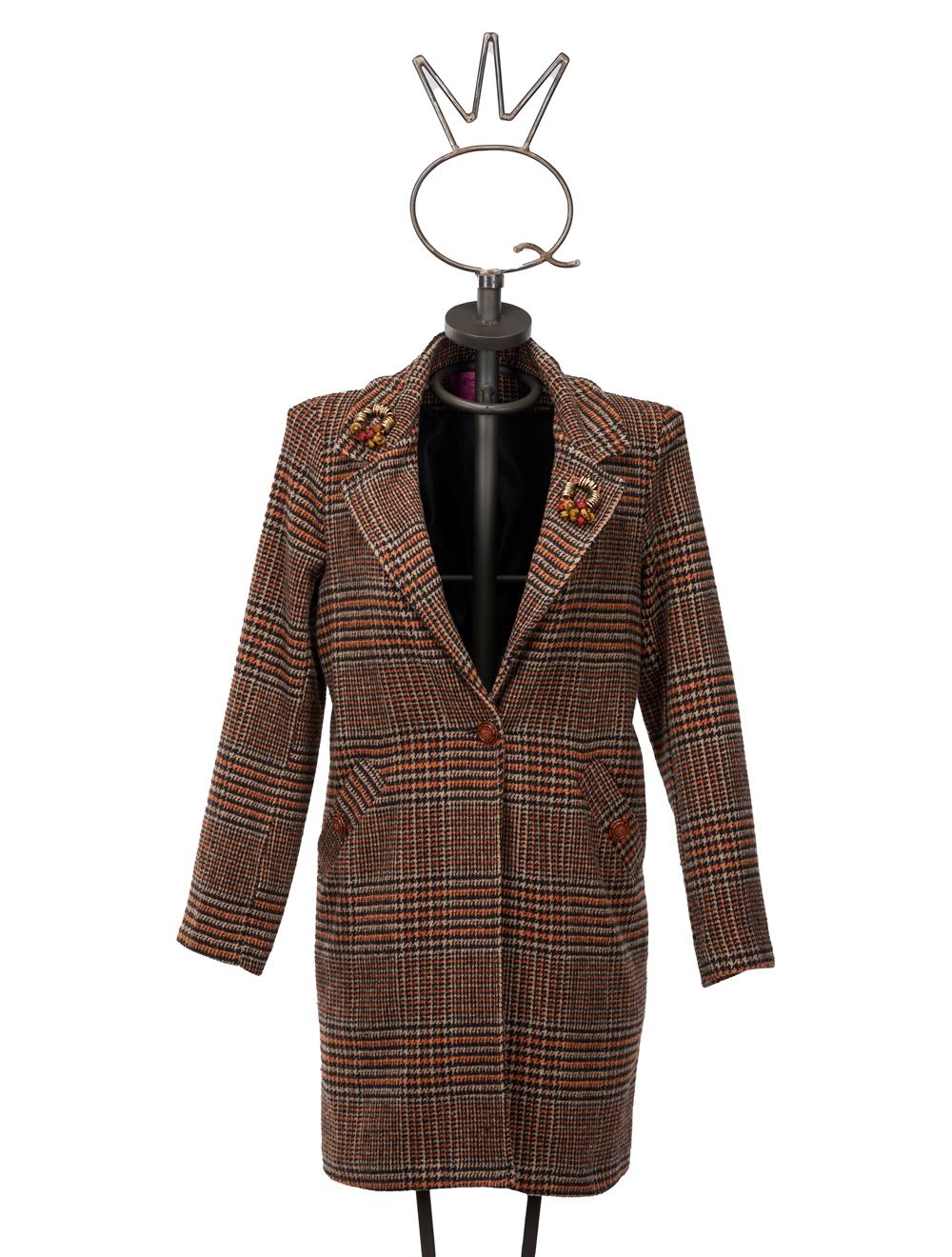 Save The Queen Cappotto corto con applicazioni In Saldo