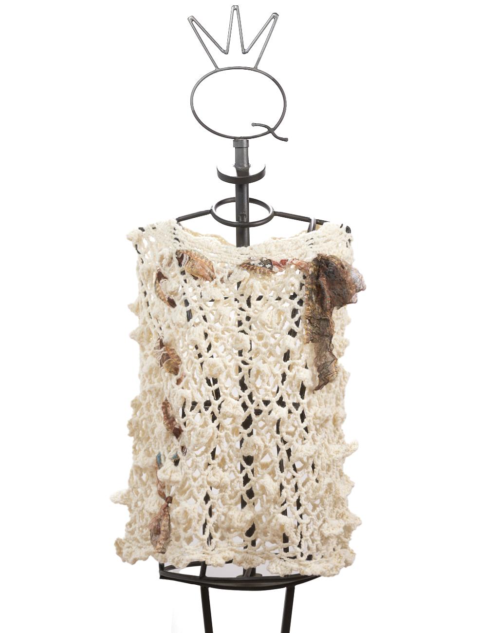 Save The Queen Poncho color panna Grande vendita
