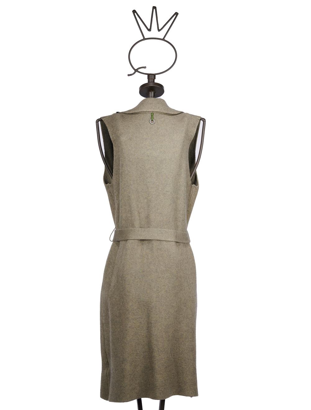 Save The Queen Gilè lungo in tricot verde militare Offerta San Valentino