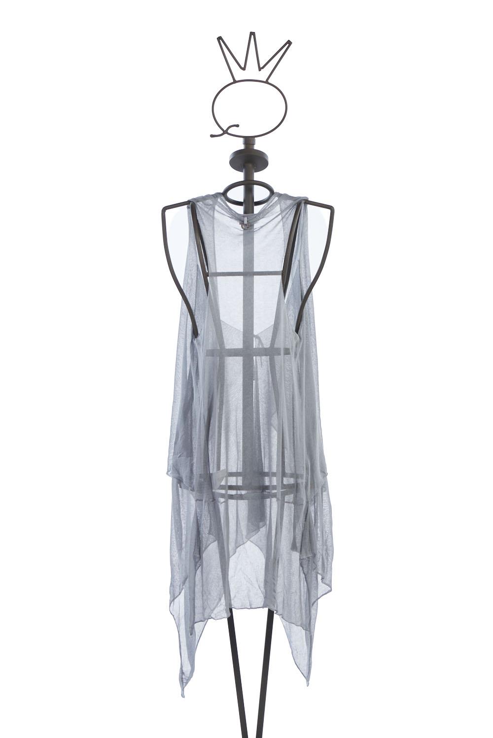 Save The Queen Gilet lungo asimmetrico Smaltimento dello stoccaggio