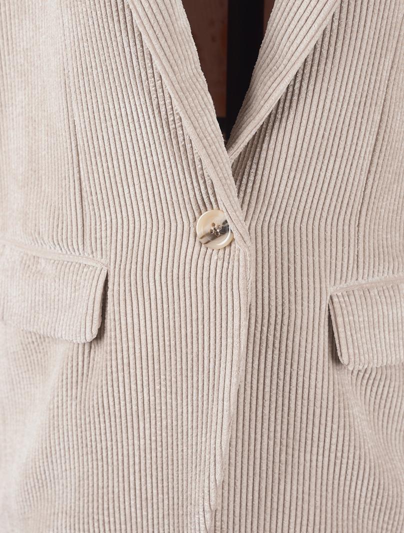 Save The Queen Giacca beige di velluto a coste Offerta temporanea
