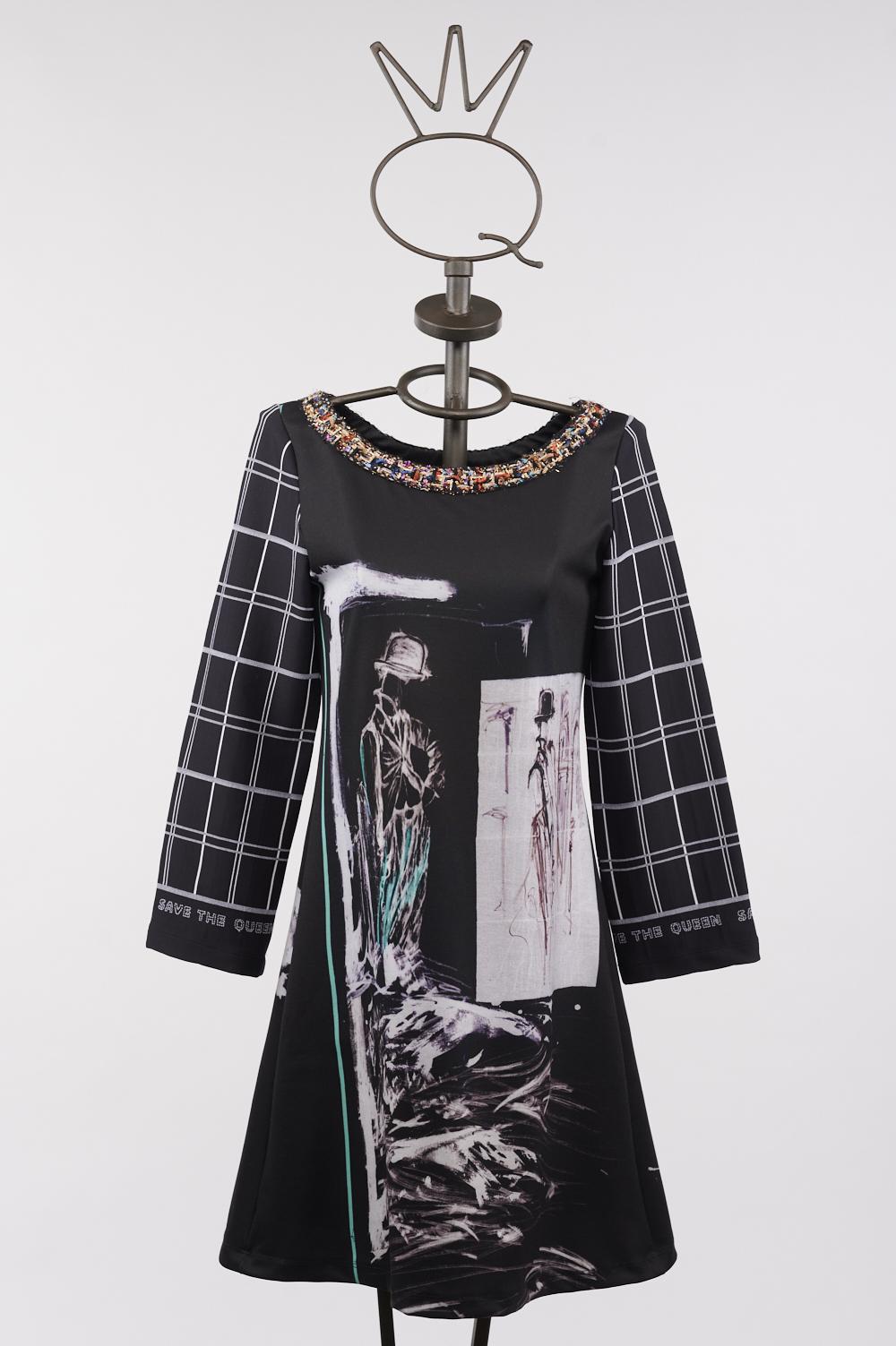 Save The Queen Vestito corto stampato Ritorno libero
