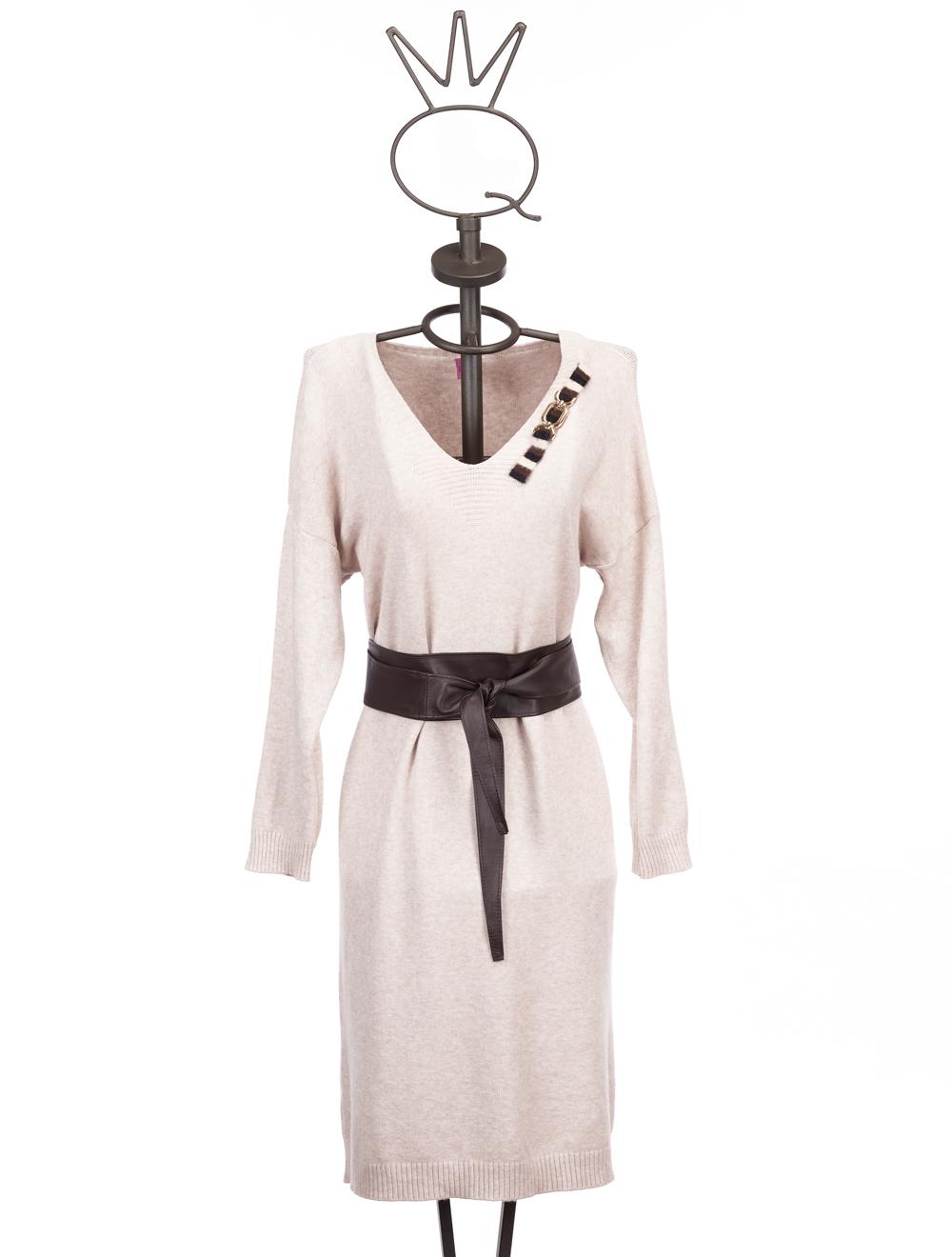 Save The Queen Vestito in tricot color panna Discount Store per i nuovi prodotti