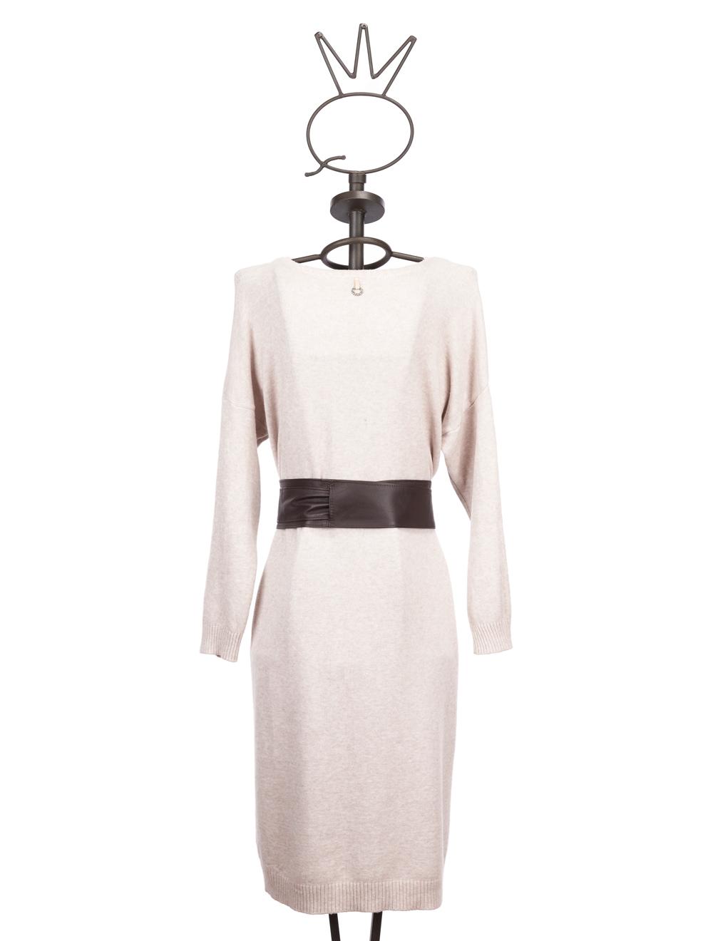 Save The Queen Vestito in tricot color panna Discount Store per i nuovi prodotti