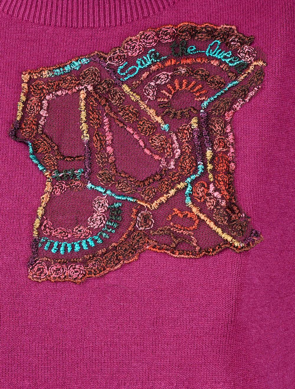 Save The Queen Abito longuette in tricot fuxia Solo un giorno rimasto