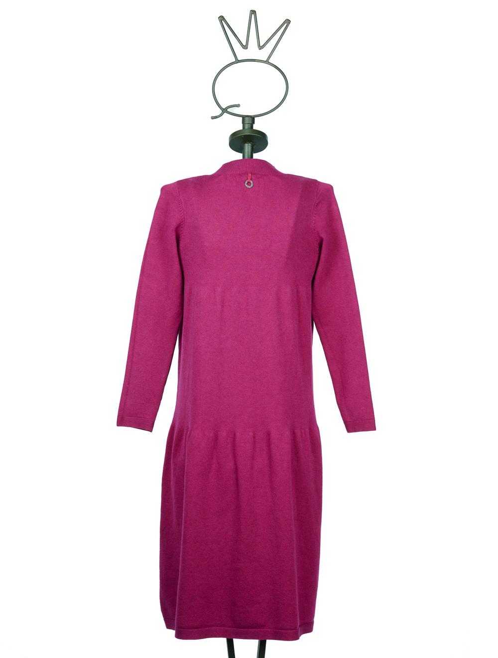 Save The Queen Abito longuette in tricot fuxia Solo un giorno rimasto